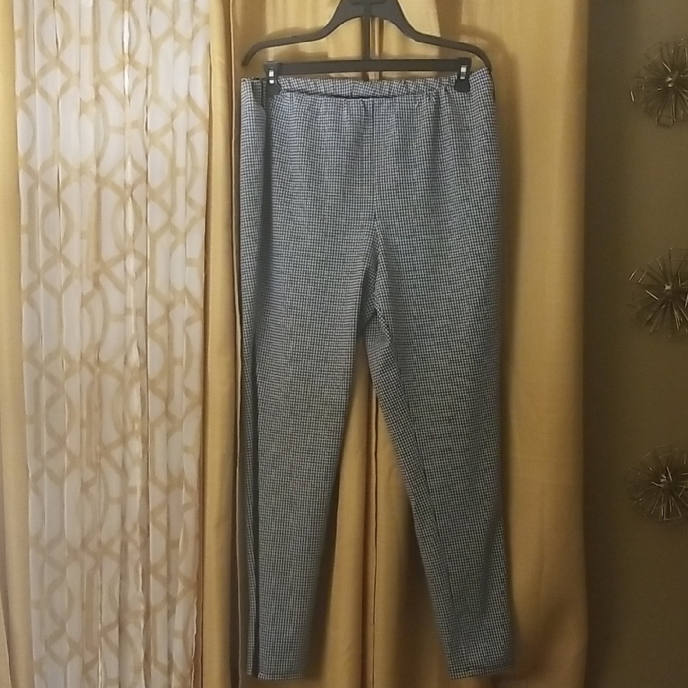 Stylish Black and White Checkered Pants